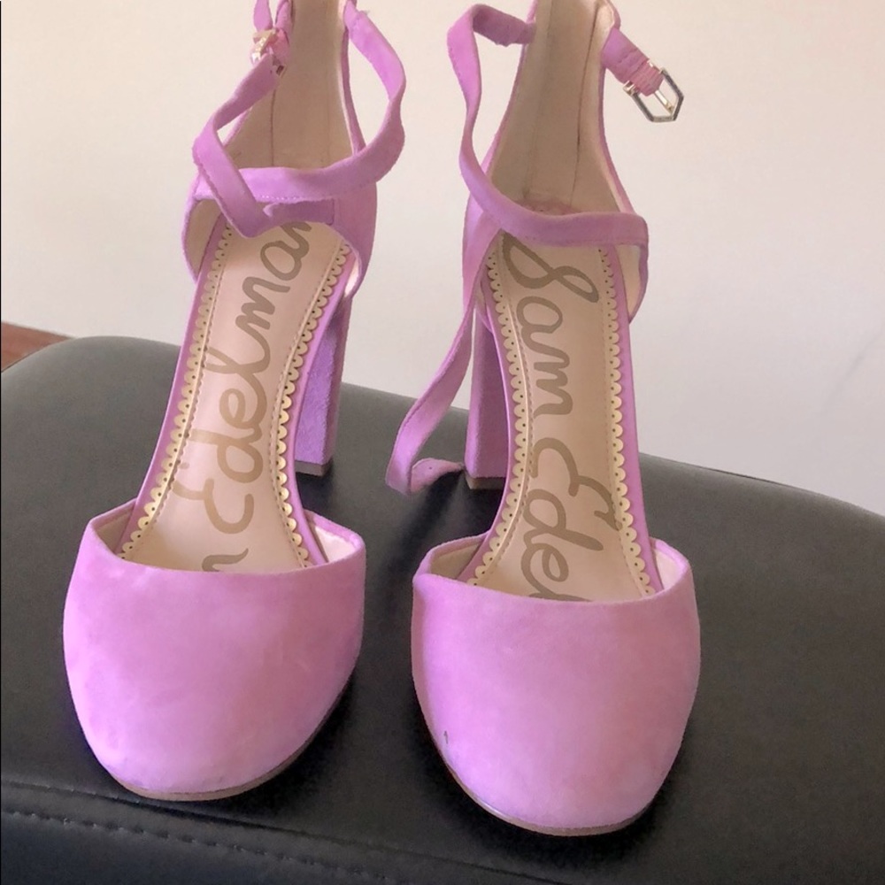 Sam edelman pink suede heels. Like new condition